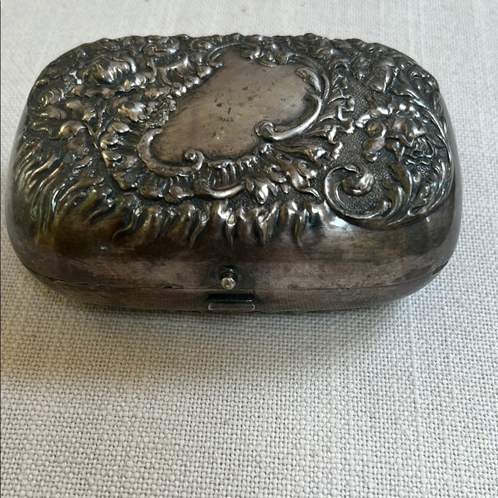 Edwardian Era  Silver Plated Trinket Box - Picture 5 of 5